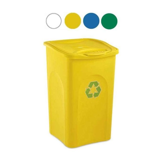 Stefanplast Pattumiera Be-green blu 50 litri