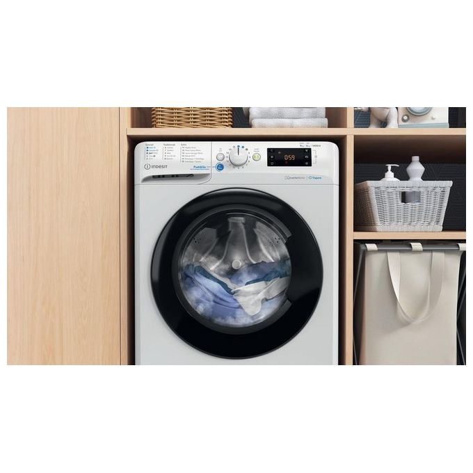 Indesit BDE 96436 WKV IT Lavasciuga 9-6 Kg Classe D Profondita' 54 cm Centrifuga 1351 Giri Inverter Funzione Vapore colore Bianco