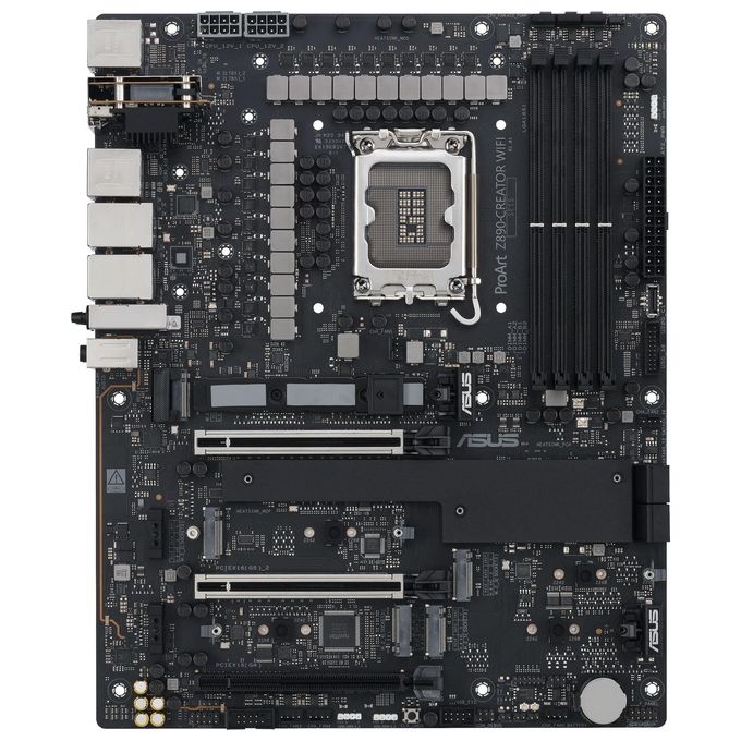 ASUS ProArt Z890-CREATOR WIFI Scheda Madre Intel ATX 16212 Fasi di Alimentazione Slot DDR5 PCIe 5.0 per GPU di Nuova Generazione 5 Slot M.2 Due Porte Thunderbolt 5 Type-C WiFi 7 Nera