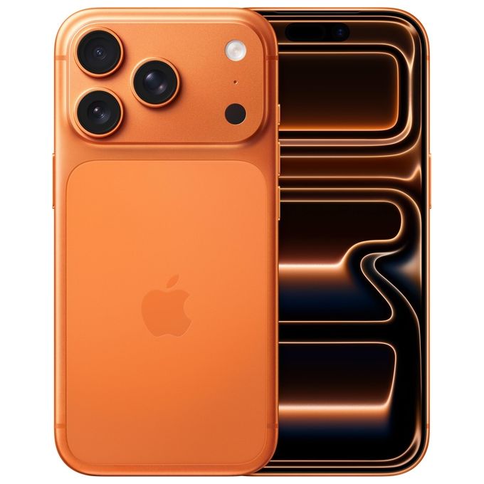 Apple MG8H4QLA iPhone 17 Pro Smartphone 256 GB 6.3'' A19 Pro Tripla fotocamera 48 MP 5G IP68 colore Arancione Cosmico