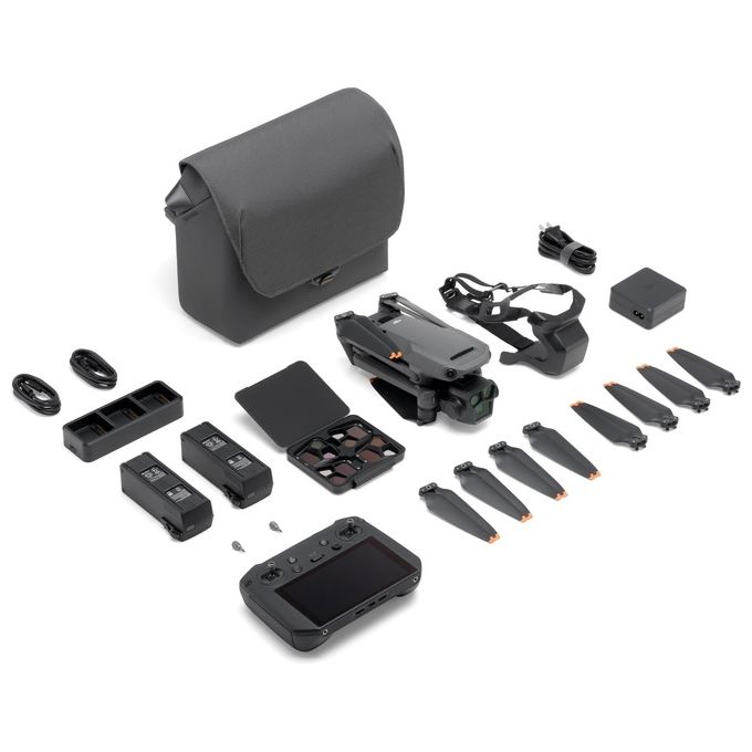 DJI Mavic 3 Pro drone Fly More Combo con RC Pro 4 rotori 12MP 5.1K video grigio