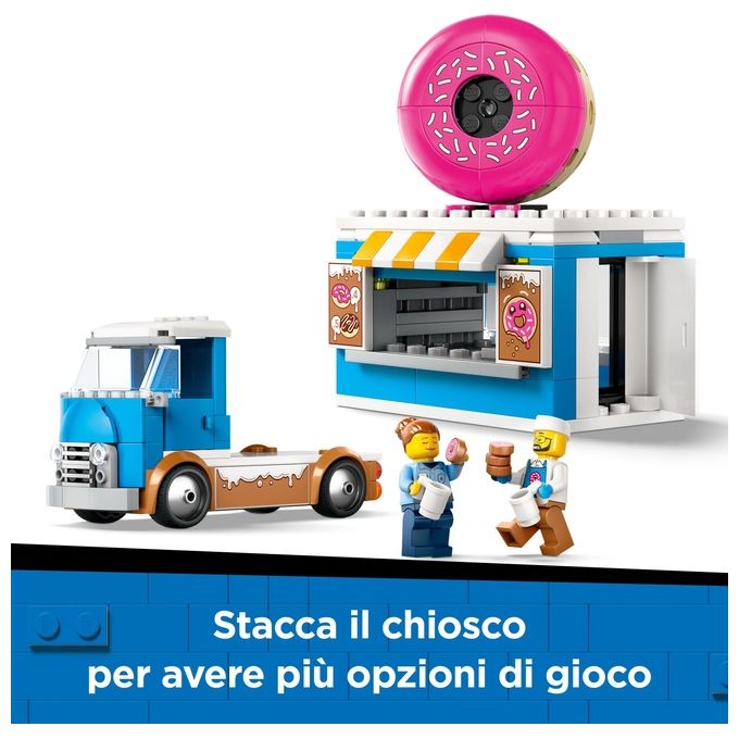 LEGO Furgone Ciambelle 60452 Gioco da Costruzione City Great Vehicles Divertimento Assembla Realistico ed Educativo per Bambini