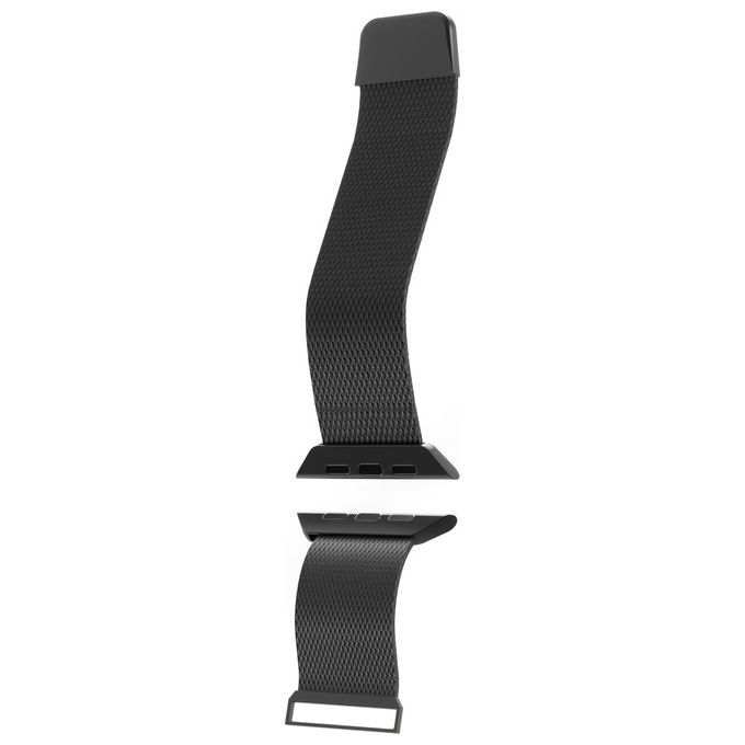 Puro cinturino maglia milanese per Apple Watch 38 40 41mm nero acciaio