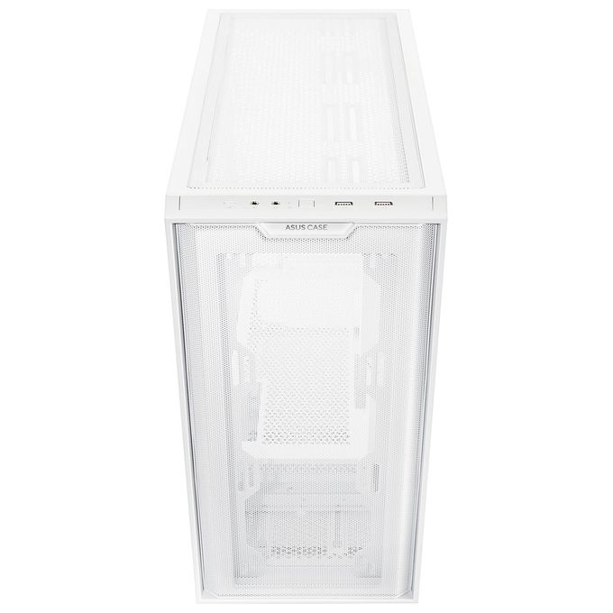 ASUS A21 Case micro-ATX, Radiatori fino a 360 mm, Schede Grafiche fino a 380 mm, Raffreddamento efficace, Cable Management, Chassis Bianco