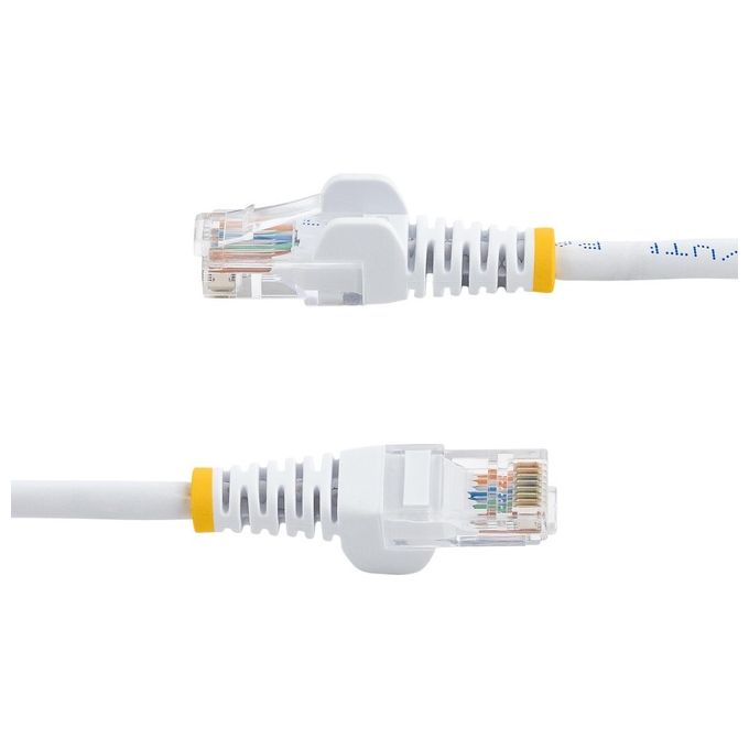 Startech 0.5m Bianco Cat5e Cavo Snagless Ethernet Cavo - utp