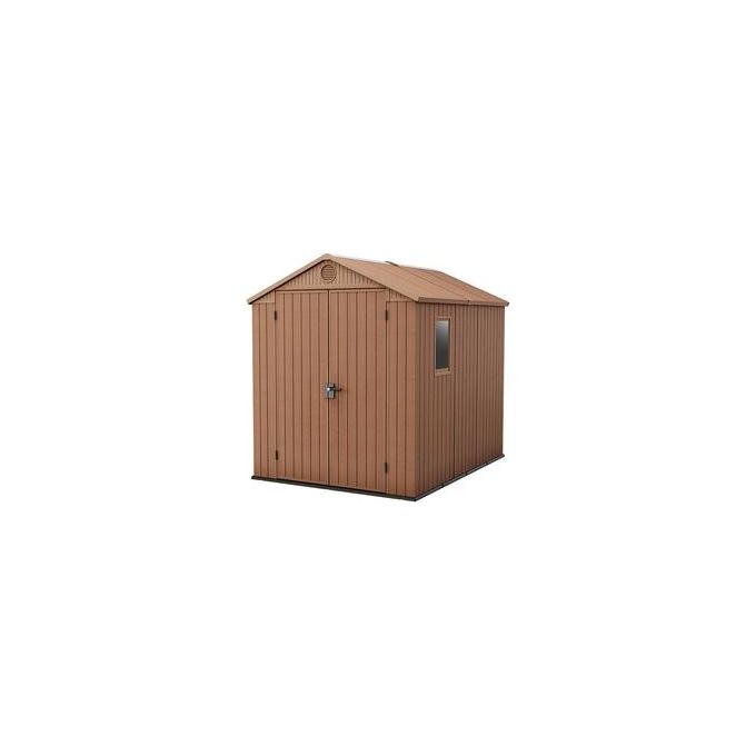 Keter Casetta Da Giardino In Resina Darwin 6x8 Marrone 190x244x221