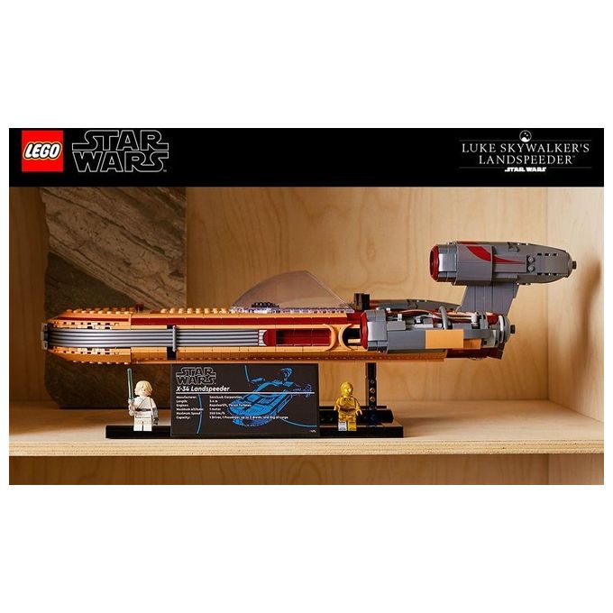 Lego Star Wars Landspeeder di Luke Skywalker 75341 set da costruzione 1890 pezzi 18+