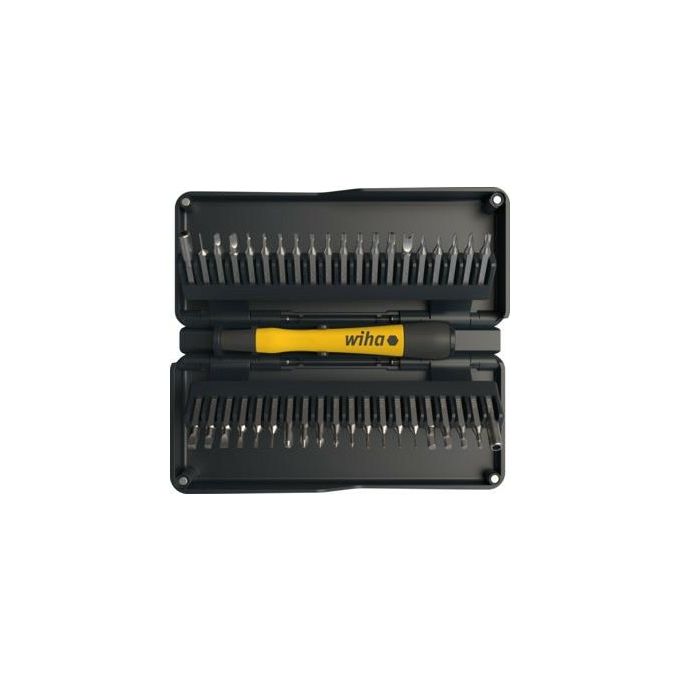 Wiha 44624 Zai Hause Set Microinserti 42 pezzi 40 inserti portainserti ESD antistatico colore Nero