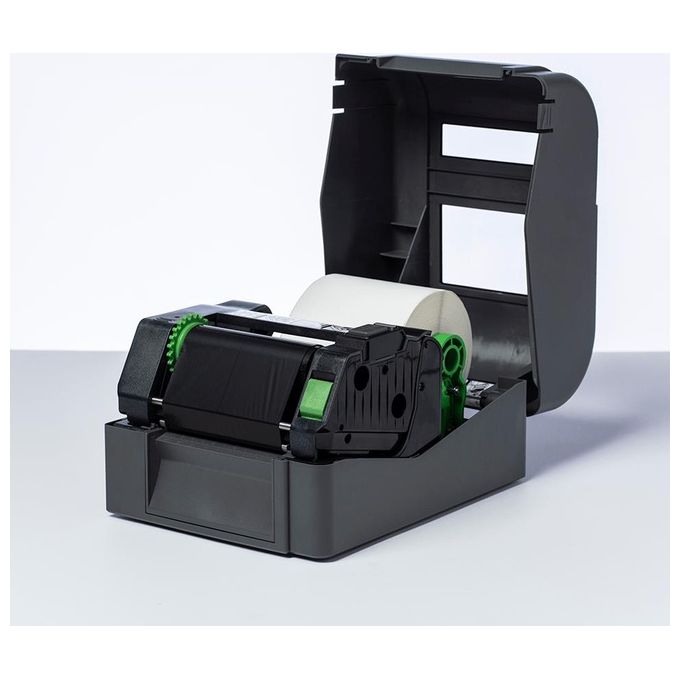 Brother BSS-1D300-110 Nastro per Stampante Trasferimento Termico Cera-Resina 110 mm x 300 m colore Nero