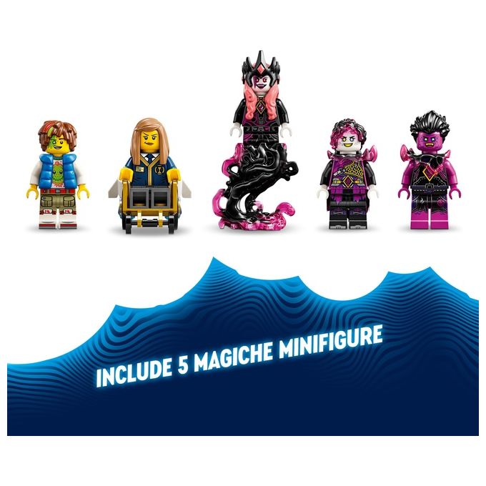 Lego Dreamzzz 2 in 1 Corvo di Mezzanotte della Mai-Strega, Giocattolo d'Avventura Trasformabile in Casa o Ragno, con 6 Personaggi