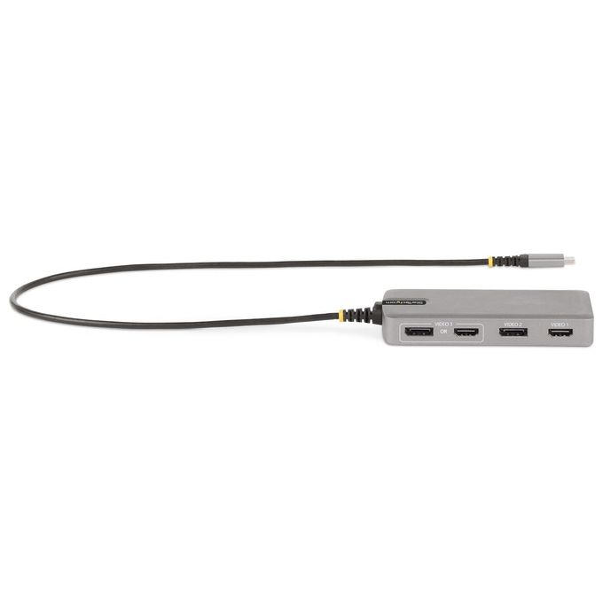 StarTech.com Adattatore Multiporta USB-C Docking Station USB Type-C 2x 4K30Hz  HDMI e DisplayPort 4K 60Hz Hub USB a 3 Porte 10Gbps