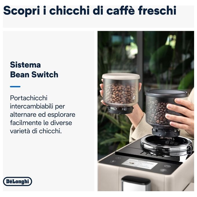 De'Longhi Rivelia EXAM440.55.BG Macchina automatica per caffe' in chicchi LatteCrema Hot