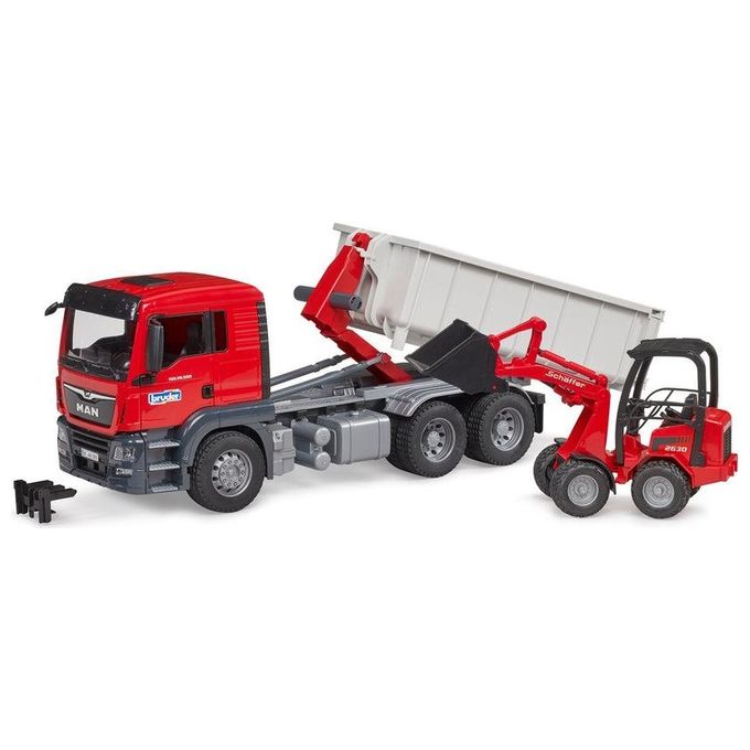 Bruder Costruzioni Man Tgs con Schaffer