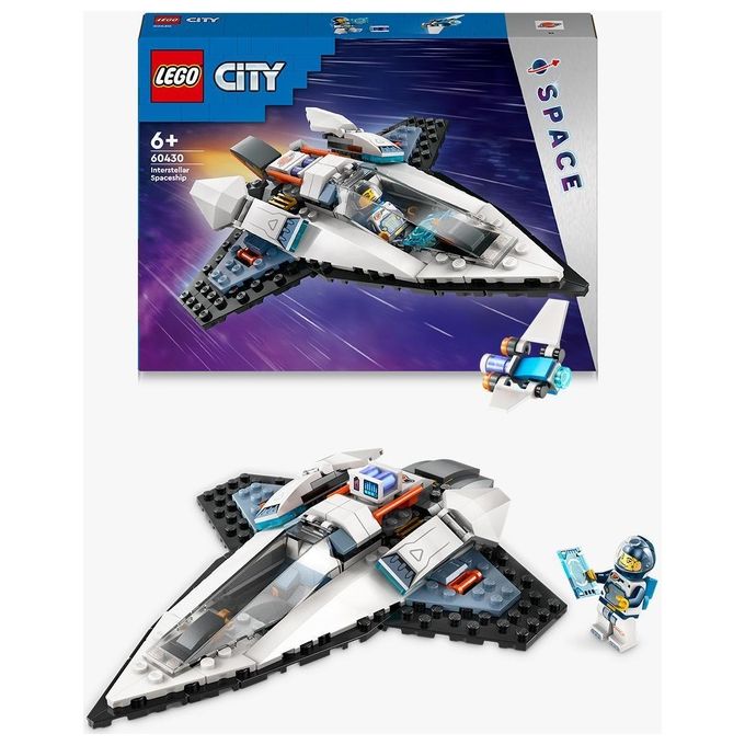 LEGO City 60430 Astronave Interstellare 60430-LEGO Giocattolo Gioco Spaziale per Bambini 6+ Anni con Navicella Minifigure e Drone Robot