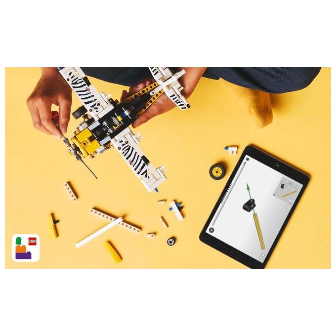 LEGO Aereo Bush Technic 42198 Modellino da Costruzione Innovativo ed Educativo per Appassionati di Ingegneria e Design Creativo