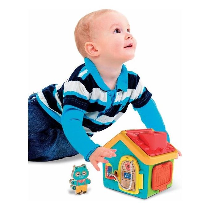 Clementoni Prime Attivita' Baby Montessori Lock e Play Activity House