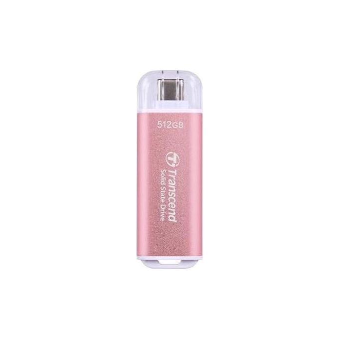 Transcend ESD300 Ssd 512Gb Esterno Portatile USB 3.2 Gen 2x1 Rosy Pink