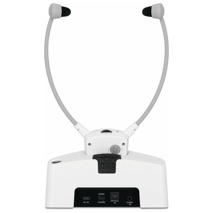 Technisat Stereoman ISI 3 Cuffie Wireless Stereo per TV Bianco