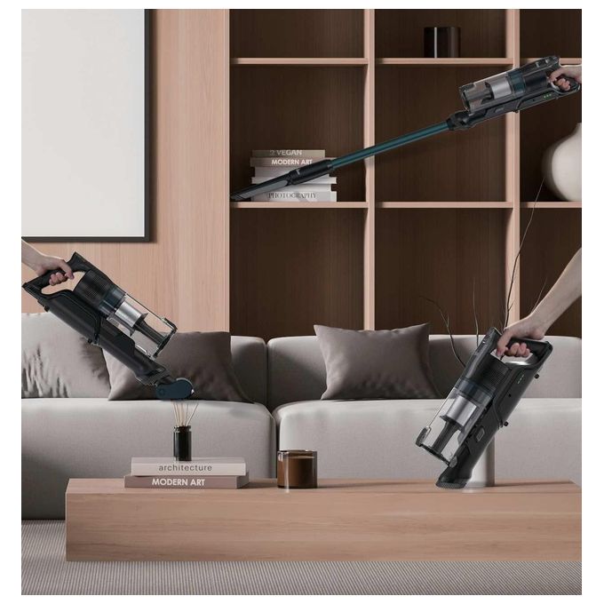 Hoover HF1P10P 011 Scopa Elettrica senza filo Aspirapolvere senza Sacco Ciclonica Potenza 165 Watt colore Nero e Blu