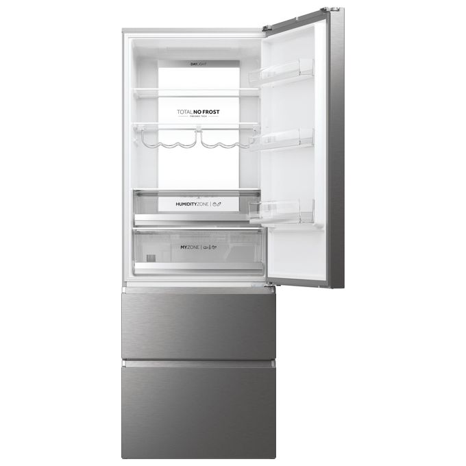 Haier 3D 70 Serie 7 HTW7720ENMP Frigorifero Combinato Libera Installazione 483 Litri Classe Energetica E Grigio