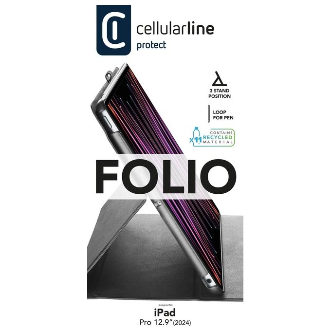 Cellular Line Custodia Folio per iPad Pro 13