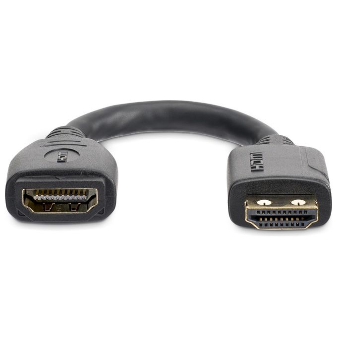 StarTech.com Cavo Hdmi 2.0 Prolunga Salvaporta da 15cm 4K 60Hz