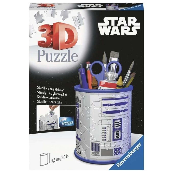 Ravensburger 3D Puzzle Portapenne Star Wars 54 Pezzi Star Wars