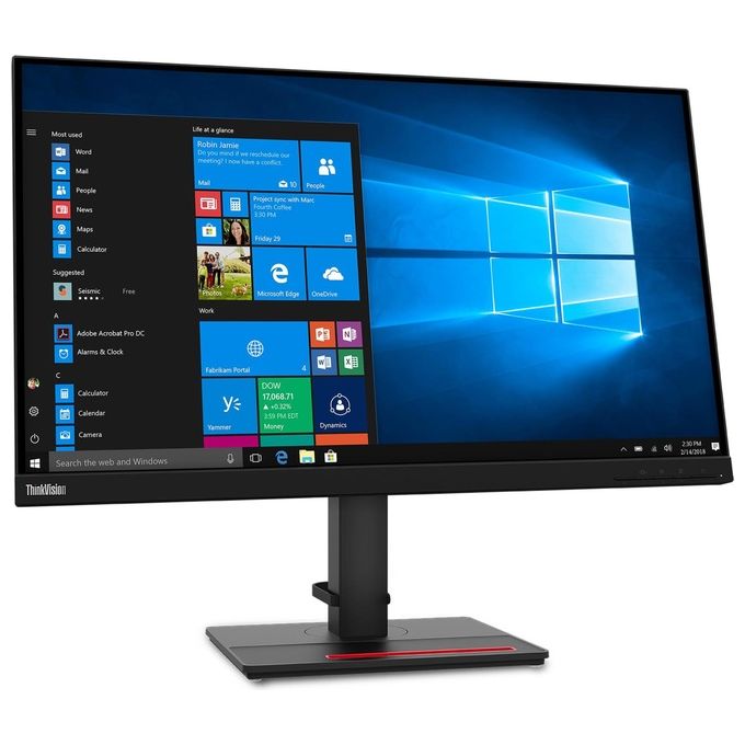 Lenovo Monitor Flat 27'' ThinkVision T27q-20 T27q20 2560 x 1440 Pixel WQHD Tempo di risposta 4 ms