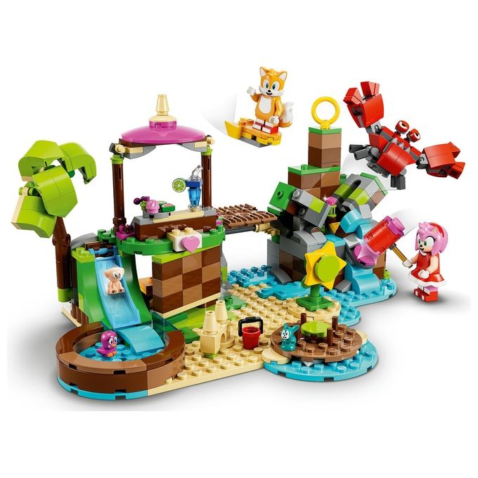 LEGO Sonic the Hedgehog 76992 L'Isola del Soccorso Animale di Amy, Giocattolo con 6 Personaggi, Regalo per Bambini dai 7 Anni