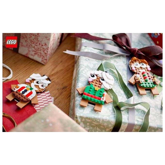 LEGO Creator 40642 Ornamenti di Pan di Zenzero, Giochi da Costruire per Bambini 6+, Regalo di Pasqua, Decorazione per Casa