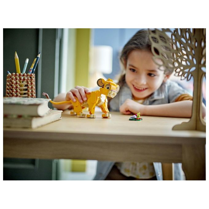 LEGO Disney Simba il Cucciolo del Re Leone Giochi di Fantasia per Bambini e Bambine da 6 Anni Personaggio Giocattolo Costruibile con Parti Snodabili dal Film d'Animazione Idea Regalo 43243