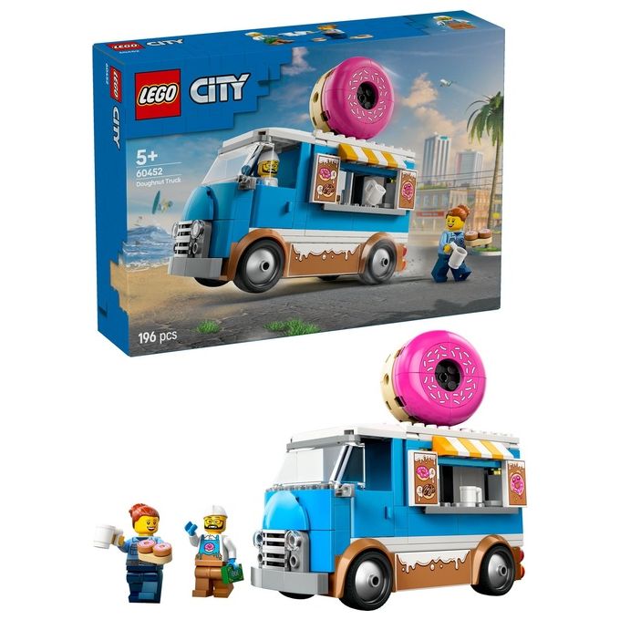 LEGO Furgone Ciambelle 60452 Gioco da Costruzione City Great Vehicles Divertimento Assembla Realistico ed Educativo per Bambini