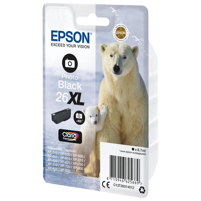 Epson cartuccia ink orso Polare 26xl bk Photo