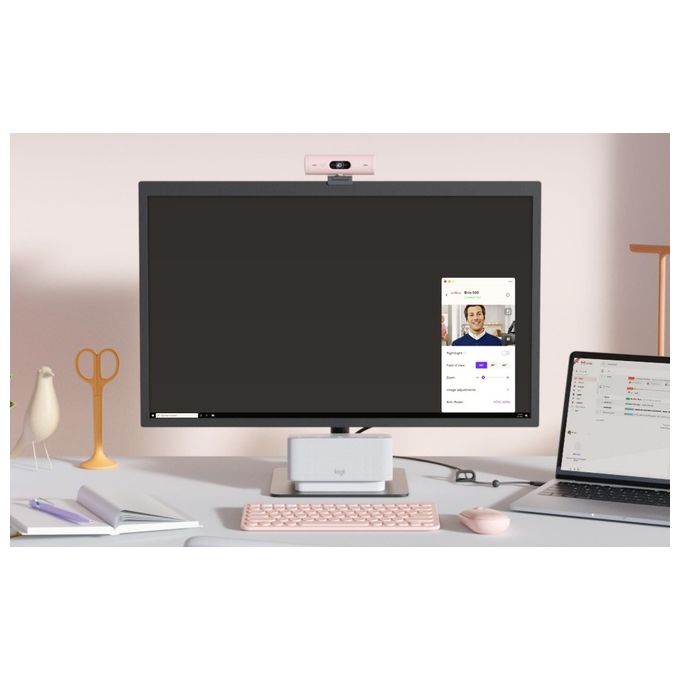 Logitech Brio 500 Webcam 4Mp 1920x1080 Pixel Usb-c Bianco
