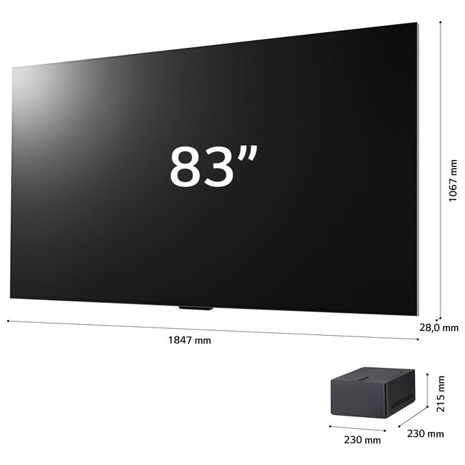 LG OLED83M39LA.APIM Smart TV 83 Pollici 4K Ultra HD Display OLED Sistema Web OS AI Sound Pro Dolby Vision Classe G colore Nero