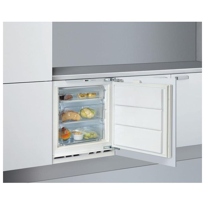 Whirlpool AFB 8281 Congelatore Verticale da Incasso Capacita' 91 Litri Classe Energetica F 82 cm Bianco