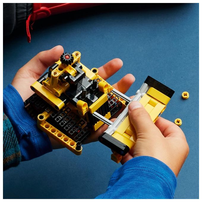 LEGO Technic 42163 Bulldozer da Cantiere, Giochi per Bambini e Bambine di 7+ Anni, Regalo per Amanti dei Veicoli Giocattolo