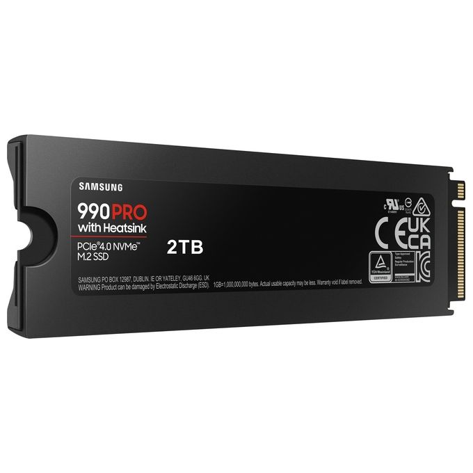 Samsung 990 PRO NVMe 2TB con Dissipatore di Caloree SSD Interno