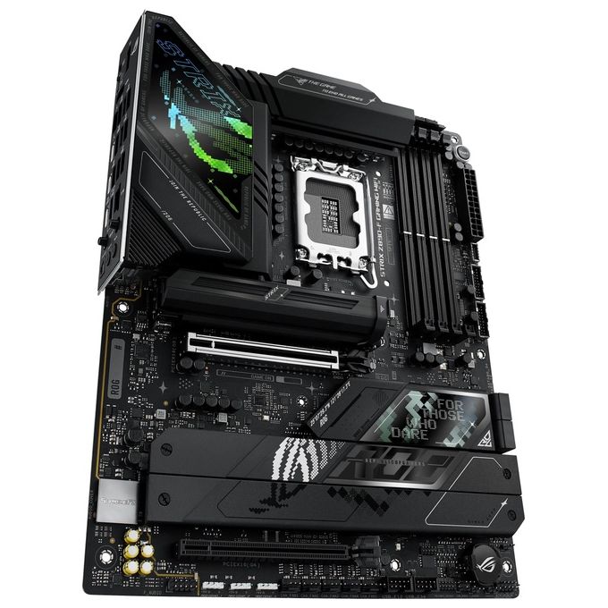 ASUS ROG Strix Z890-F Gaming WiFi Scheda Madre Intel ATX 16122 Fasi di Alimentazione Slot DDR5 PCIe 5.0 GPU di Nuova Generazione 5 Slot M.2 WiFi 7 AI Overclocking AI Networking II