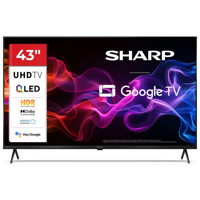 Sharp TV QLED 4K Ultra HD Smart TV Wi-Fi 43HP5265E Nero