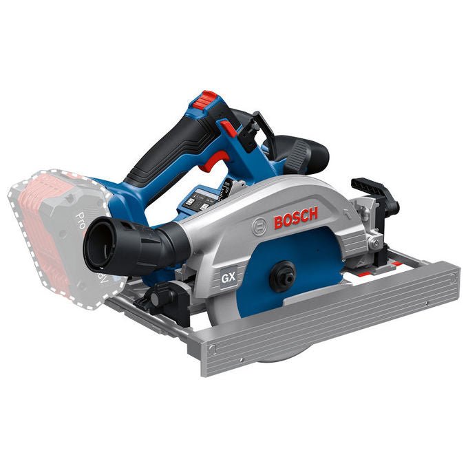 Bosch 0 601 6C1 001 GKS 18V-57-2 GX Sega circolare Diametro lama 16,5 cm Regime 5000 giri-min Alimentazione a batteria 18 V colore Nero Blu