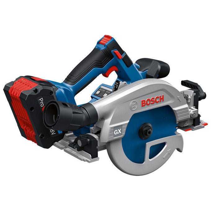 Bosch 0 601 6C1 001 GKS 18V-57-2 GX Sega circolare Diametro lama 16,5 cm Regime 5000 giri-min Alimentazione a batteria 18 V colore Nero Blu