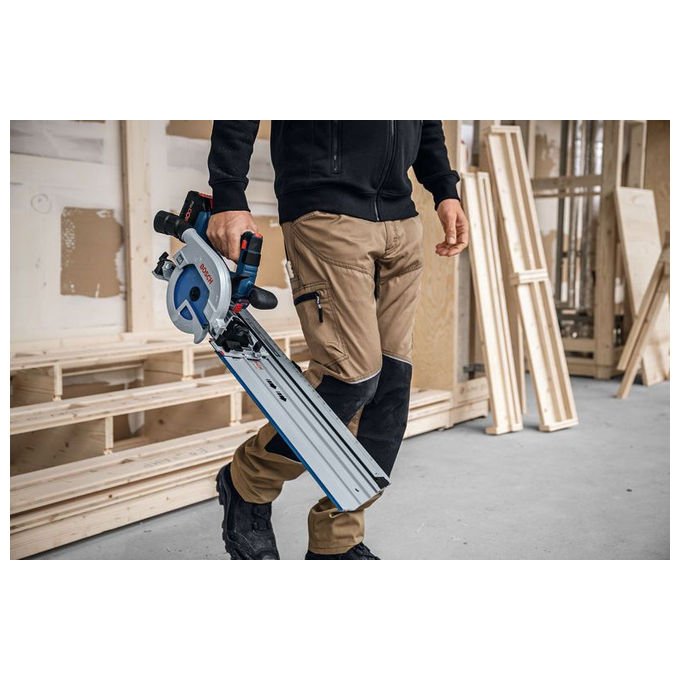 Bosch 0 601 6C1 001 GKS 18V-57-2 GX Sega circolare Diametro lama 16,5 cm Regime 5000 giri-min Alimentazione a batteria 18 V colore Nero Blu