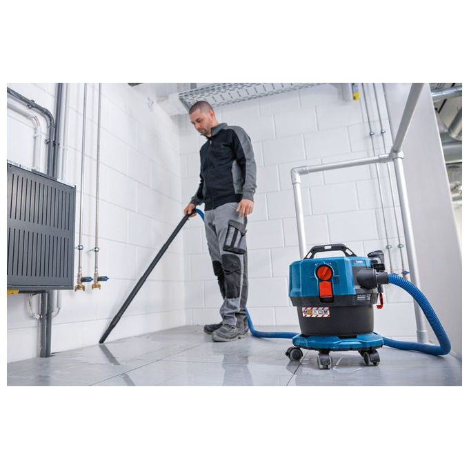 Bosch 0 601 9K2 000 GAS 18V-12 MC Professional Aspirapolvere A cilindro Secco e bagnato Combi 12 L 18 V Filtro S-class colore Blu