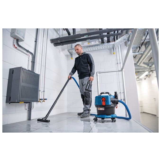 Bosch 0 601 9K2 000 GAS 18V-12 MC Professional Aspirapolvere A cilindro Secco e bagnato Combi 12 L 18 V Filtro S-class colore Blu