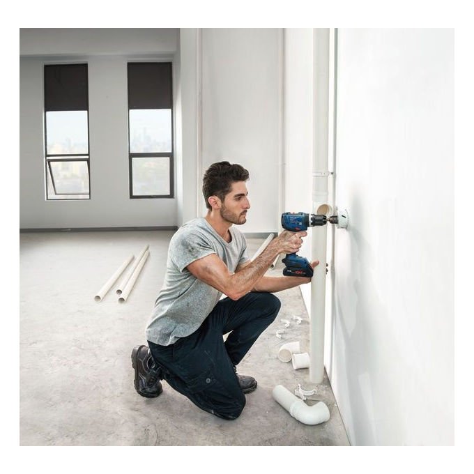 Bosch 0 601 9N3 300 GSB 18V-65 Professional Cacciavite a percussione 27000 Giri-min 2 rapporti 65 Nm Mandrino rapido colore Blu