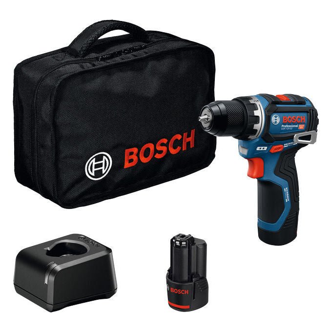 Bosch 0 601 9N7 003 GSR 12V-32 Professional Trapano Avvitatore a Batteria 12 V 2 Ah 21 Nm 32 Nm colore Blu-Nero