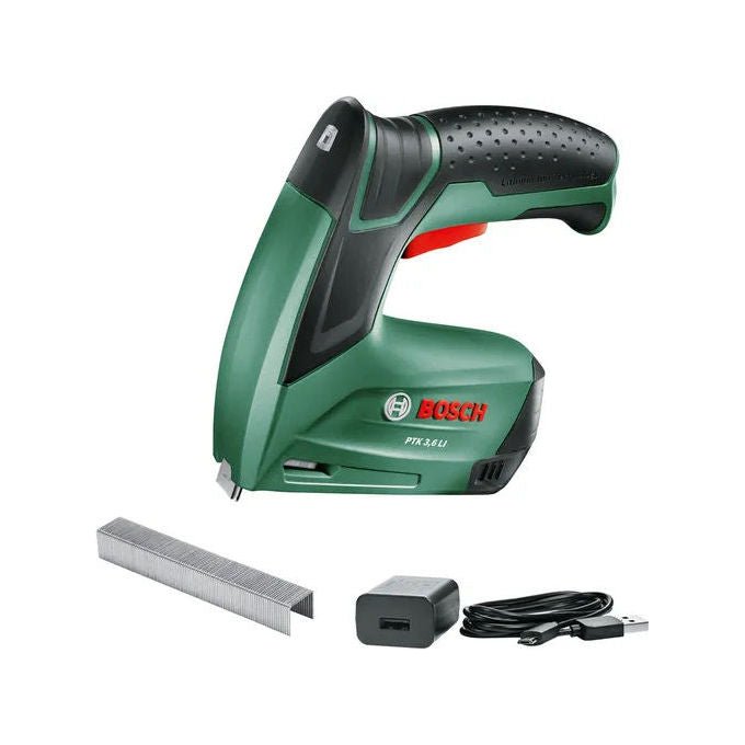 Bosch 0 603 968 200 PTK 3,6 LI Graffatrice a Batteria Alimentazione Batteria 30 colpi minuto Lunghezza graffette 4 - 10 mm colore Verde