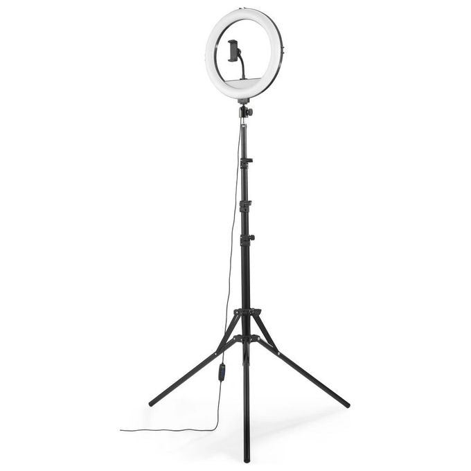 Hama 00004678 SpotLight Steady 120 III anello di illuminazione LED 160 LED 1020 lm 3000K-6500K colore Nero Bianco