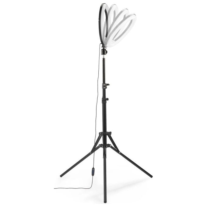 Hama 00004678 SpotLight Steady 120 III anello di illuminazione LED 160 LED 1020 lm 3000K-6500K colore Nero Bianco